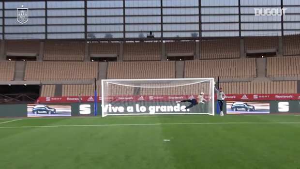Amazing goals from Spain’s shooting practice