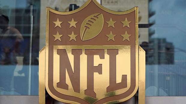 Feb 1, 2020; Miami Gardens, Florida, USA; General overall view of NFL golden shield logo at the NFL Honors show at the Adrienne Arsht Center.