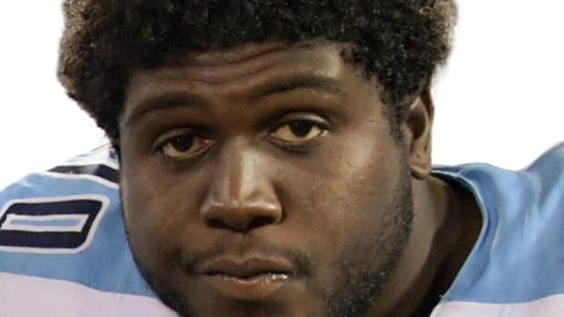 Tennessee Titans guard Chance Warmack (70) poses during a NFL football game at Oakland Coliseum. The Titans defeated the Raiders 27-14.