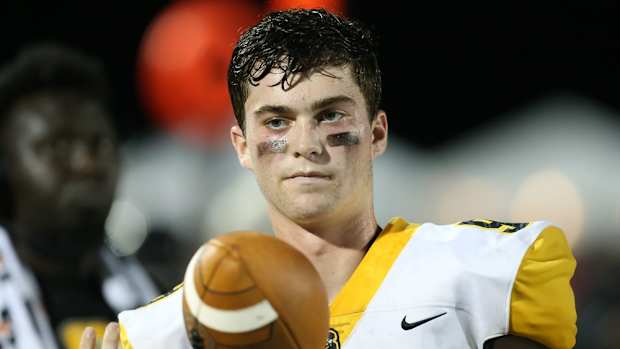 Starkville High School's Luke Altmyer (9). Brandon and Starkville played in an MHSAA Class 6A high school football game on Friday, August 23, 2019 at Brandon. Photo by Keith Warren Starkville Brandon