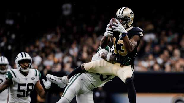 Jamal Adams tackles Saints WR Michael Thomas