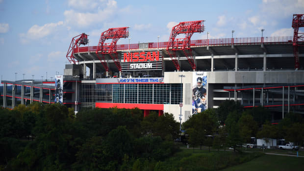 A general view of Nissan Stadium prior to a preseason game between the Tennessee Titans and the New England Patriots.