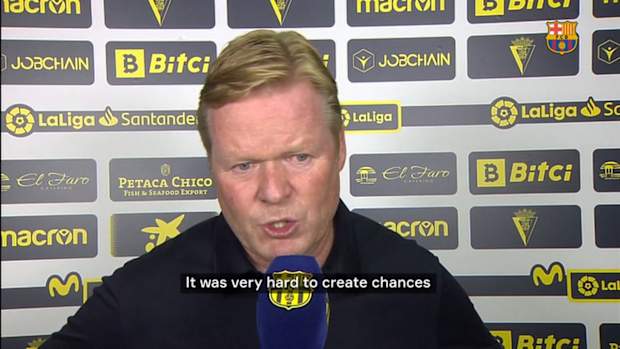 Ronald Koeman: 'If you don’t score, you can’t win.'