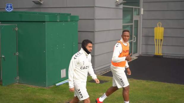 Behind the scenes: Everton prepare to face Manchester United