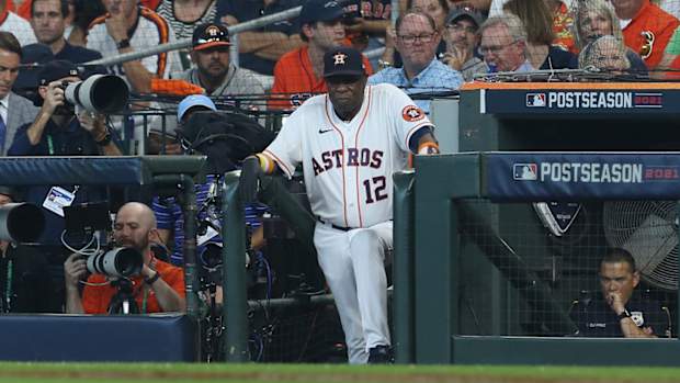 Dusty Baker with the Astros.