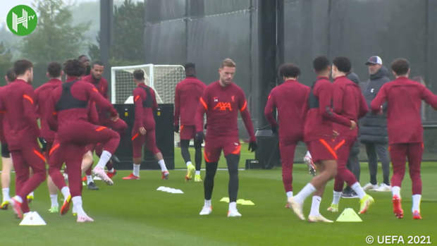 Salah and Liverpool stars train ahead of Atlético Madrid