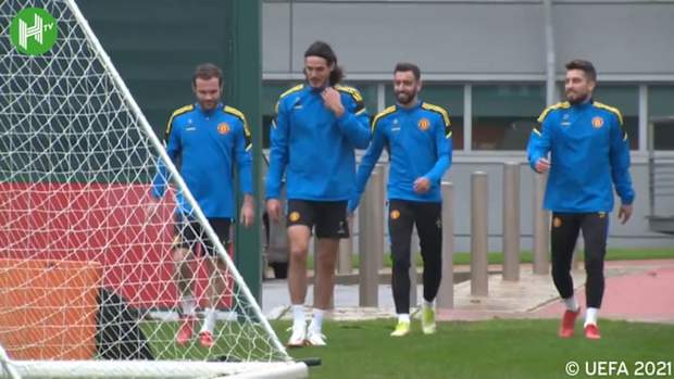 Ronaldo shows off skills in Man United training ahead of Atalanta
