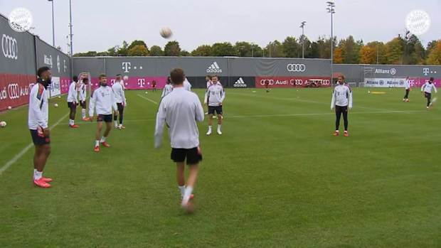 Bayern Munich's final preparations before facing Benfica