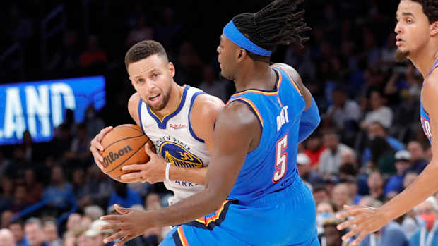 Steph Curry, Lu Dort, Golden State Warriors