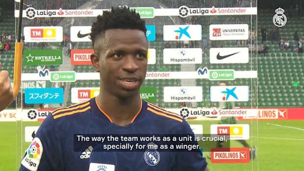 Vinicius Jr.: 'I'm delighted and I want to keep helping the team'