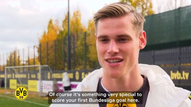 Tigges on his first Bundesliga goal: 'I don't think there are many better things'