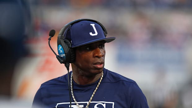 Jackson State head coach Deion Sanders
