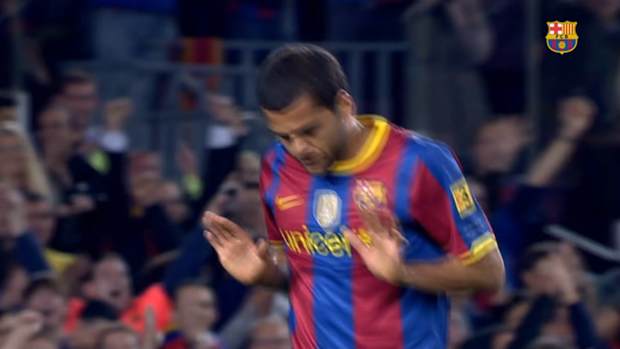 Dani Alves's goals against Sevilla