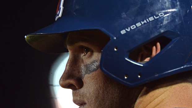 Jun 12, 2021; Tucson, AZ, USA; Arizona Wildcats third baseman Jacob Berry (15) waits on deck to bat against the Ole Miss Rebels during the seventh inning of the NCAA Baseball Tucson Super Regional at Hi Corbett Field. Mandatory Credit: Joe Camporeale-USA TODAY Sports