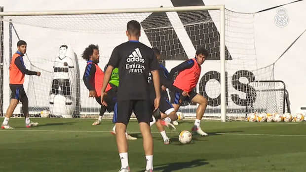 Toni Kroos trained at Real Madrid City
