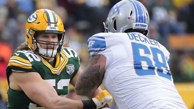 Detroit Lions left tackle Taylor Decker