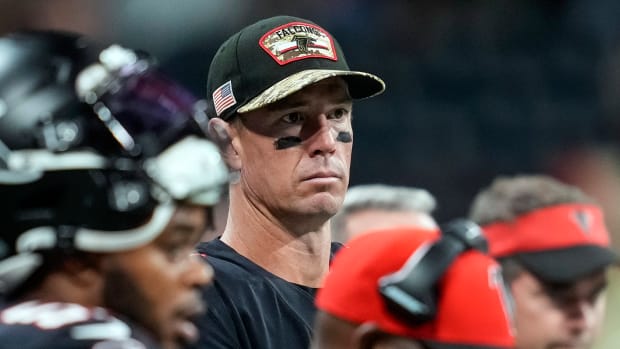 Matt Ryan on the Sidelines vs. New England Patriots