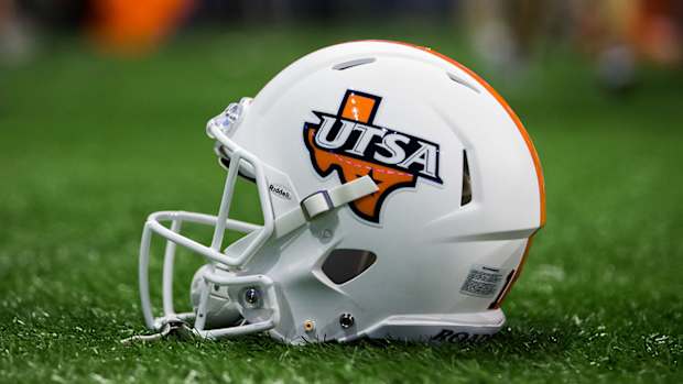 UTSA helmet.