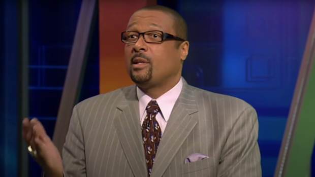 Mark May debates a college football topic.