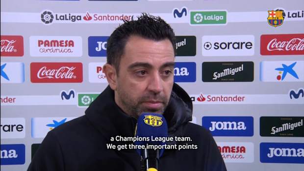 Xavi: "It's a very important win"
