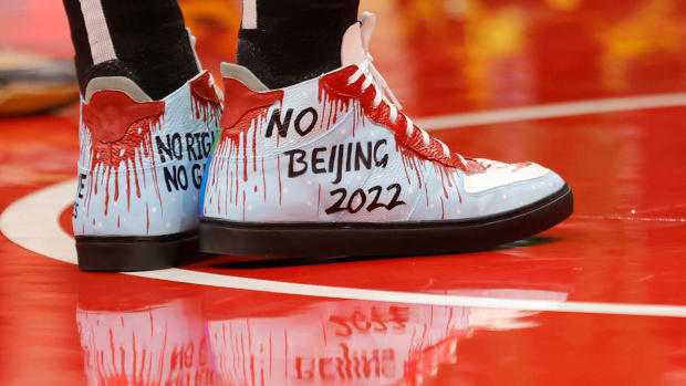 Enes Kanter Freedom's shoes.