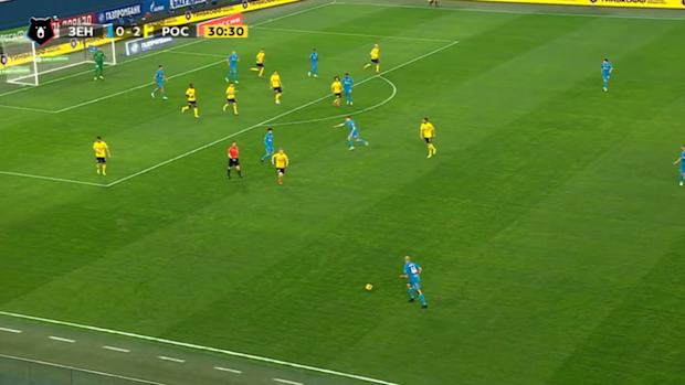 Claudinho's incredible volley against FC Rostov