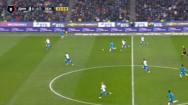Claudinho secures point for Zenit against Dynamo Moscow