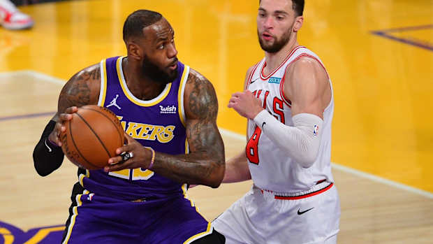 lebron james zach lavine usa today