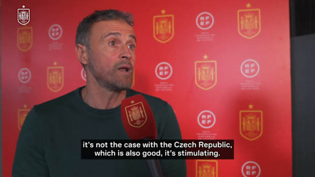 Luis Enrique reacts to Spain’s UEFA Nations League draw