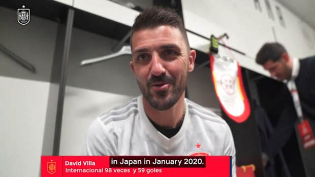 David Villa shines again with Spain
