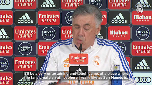 Carlo Ancelotti: 'The trip to San Mamés is a chance to demonstrate the quality of the squad'