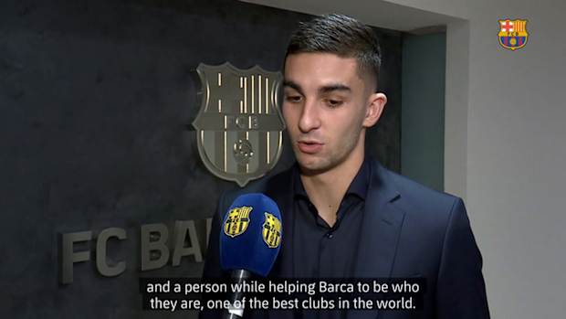 Ferran Torres' first words as Barça player after passing his medical