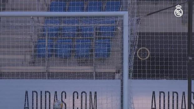 Toni Kroos in the training session ahead of Valencia clash