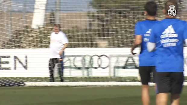 Rodrygo in the session of fitness and ball work at Real Madrid City