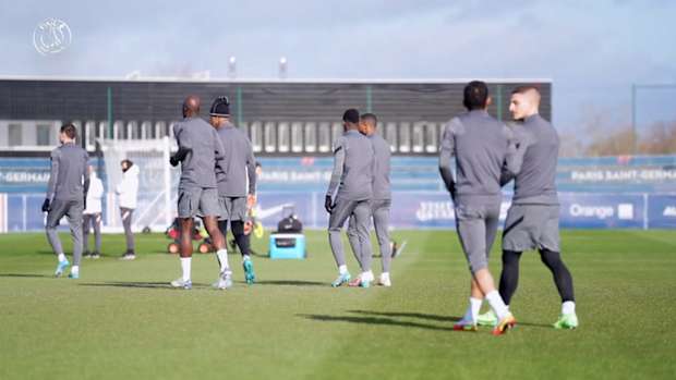  PSG's training session before Real Madrid clash in Champions League