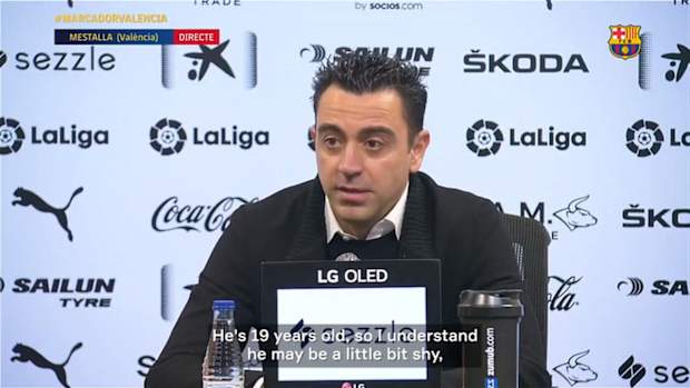 Xavi: 'Pedri isn't a normal player'