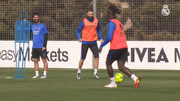 Lucas Vázquez in the third session of the week