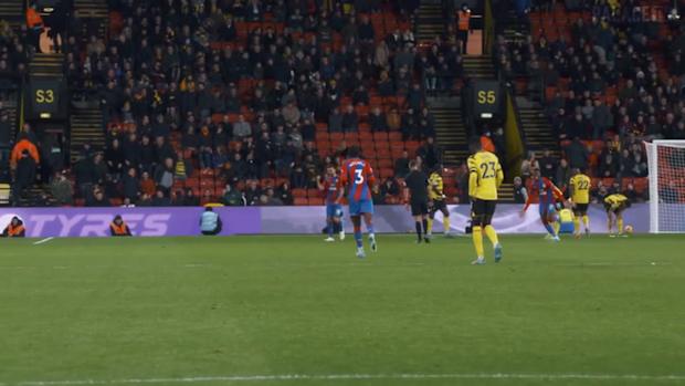 Pitchside: Zaha's incredible curling effort vs Watford
