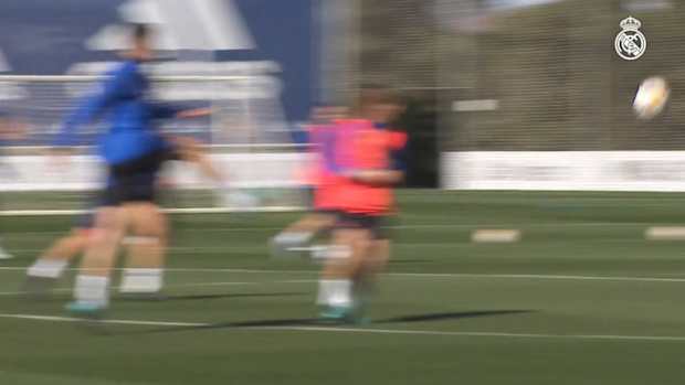 Casemiro continue preparations for the Real Sociedad game