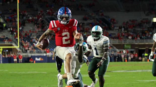 Matt Corral Ole Miss vs Tulane 2