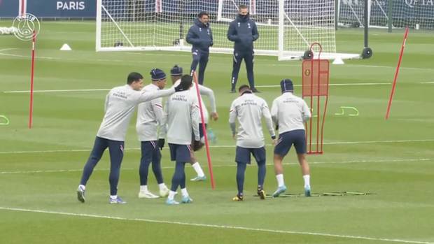Neymar and Paris Saint-Germain's last training session before Nice
