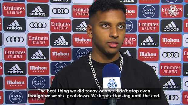 Rodrygo: 'We kept attacking until the end'