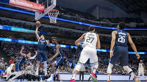 Rudy Gobert, Utah Jazz, Dwight Powell, Dallas Mavericks, Luka Doncic