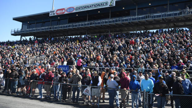 It was a sell-out crowd during Saturday's final rounds of qualifying for the Gatornationals in Gainesville, Florida.
