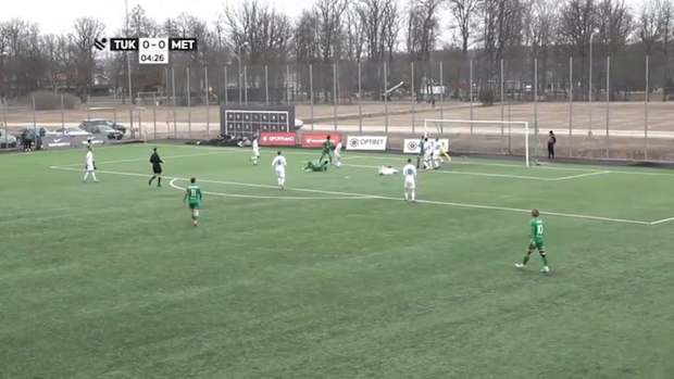 Bicycle kick in the Latvian League