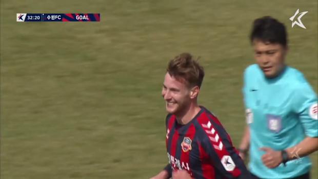 Lachlan Jackson's powerful header helps Suwon FC overcome Daegu FC