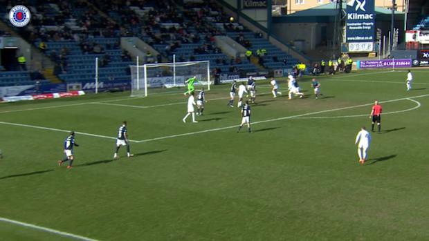 Aaron Ramsey's first Rangers goal