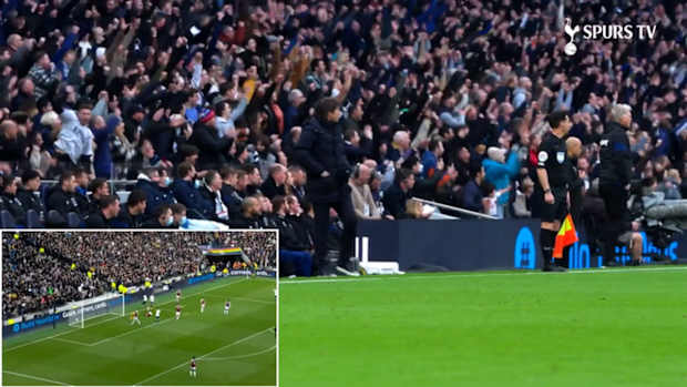 Conte cam: Italian watches Son down West Ham