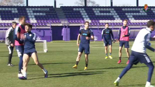 Ronaldo in attendance at Valladolid’s training