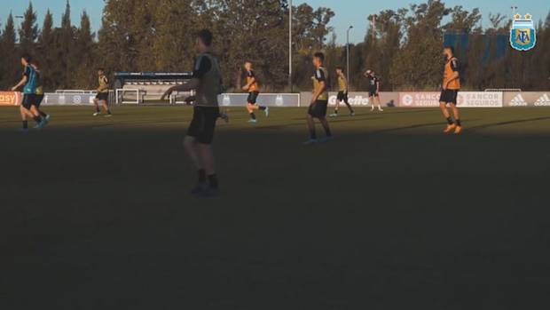 Argentina prepare for game vs Ecuador